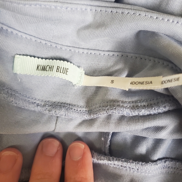 UO Kimchi Blue Veruca Skorted Wrap Romper Baby Blue Size S - Picture 4 of 6